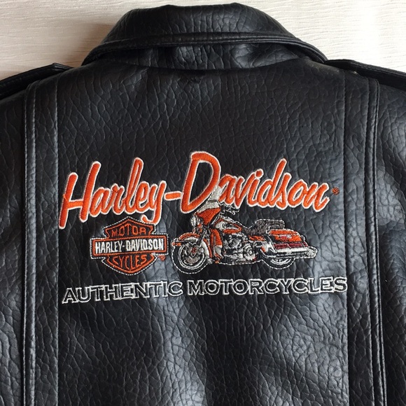Harley-Davidson Other - 🎉🎉Host Pick 🖤Faux Leather Harley Jacket  🖤